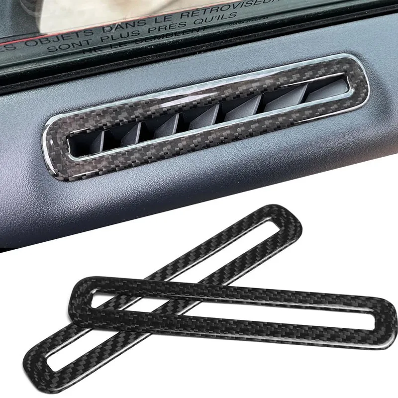 Window Side Air Outlet Sticker Suitable For Ford Mustang GT 2015-2020 Door Conditioning Defogger Vent Sticker Car Accessories.
