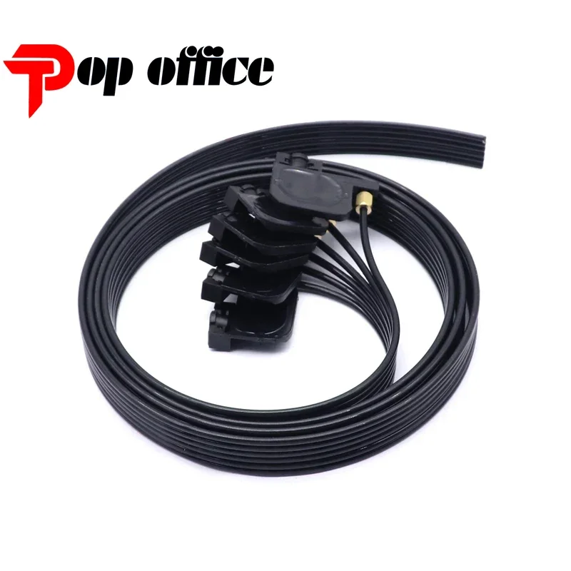 L1800 1.5m 6 Color UV Ink Tube Hose Pipe Line with UV Square Small Damper for Epson R330 L800 L805 R1800 R1390 R1900 1250 Parts