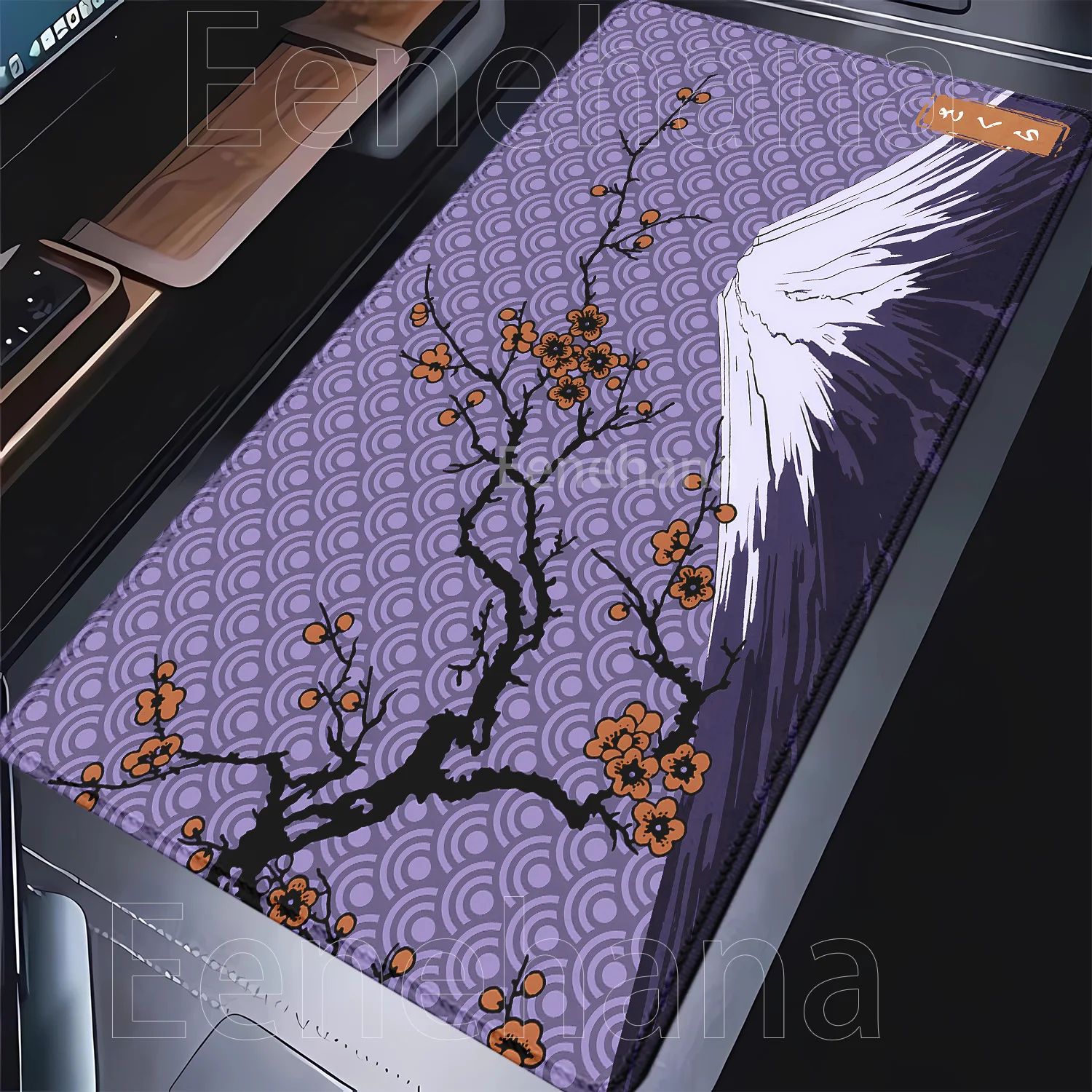 

Mouse Pad Japanese Sakura cherry blossom Mount Fuji Keyboard Kawaii Natural Rubber office laptop Mousepad HD printing Desk mat