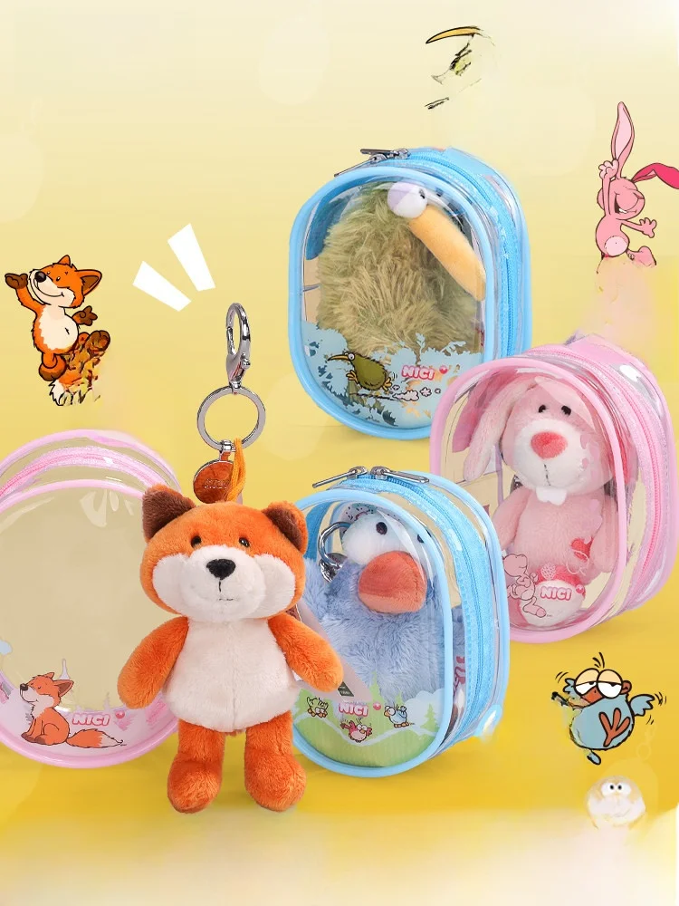 

Adorable Plu Keychain Soft Velvet Covering Robin Doll Keybag Toy Polyester Fiber PP Cotton Filled Animal Themed