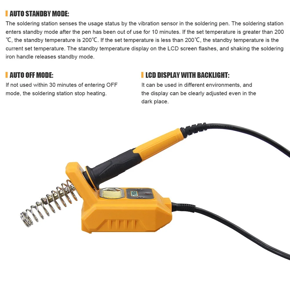 Wireless Charging Soldering Iron 100-500℃ 20V Max Battery Adjustable Temperature Battery Soldering Iron Soldering Iron