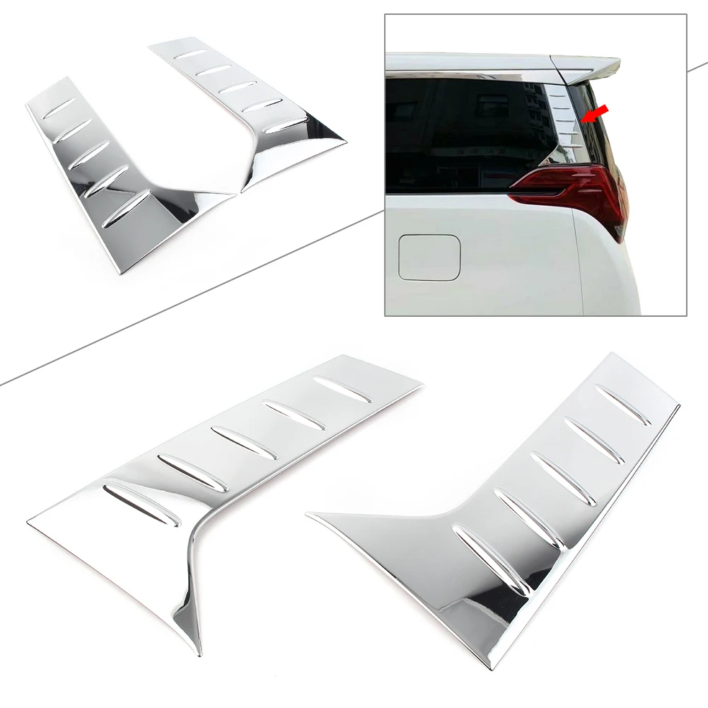 ABS Auto C-Pillar Molding Cover Trims For Toyota Alphard Vellfire 2016 2017 2018 2019 Chrome