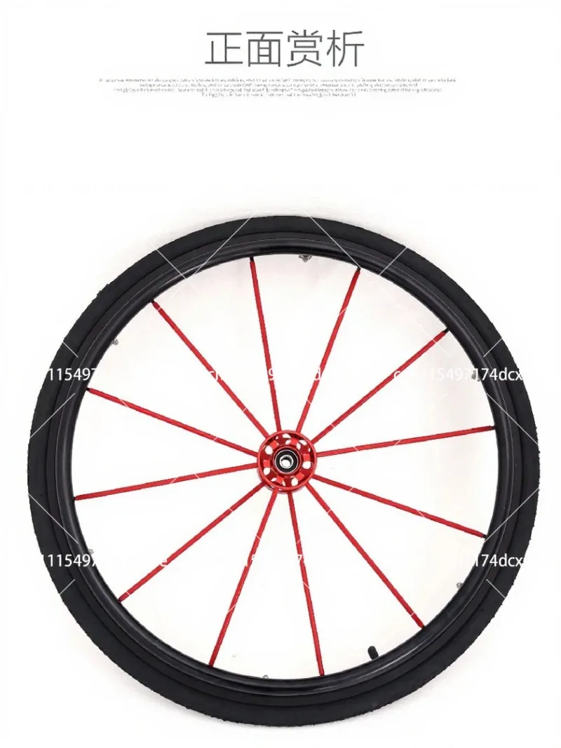 24" x 1.0" Sport Wheelchair Wheel with 1/2" Bearing for Manual Chair
