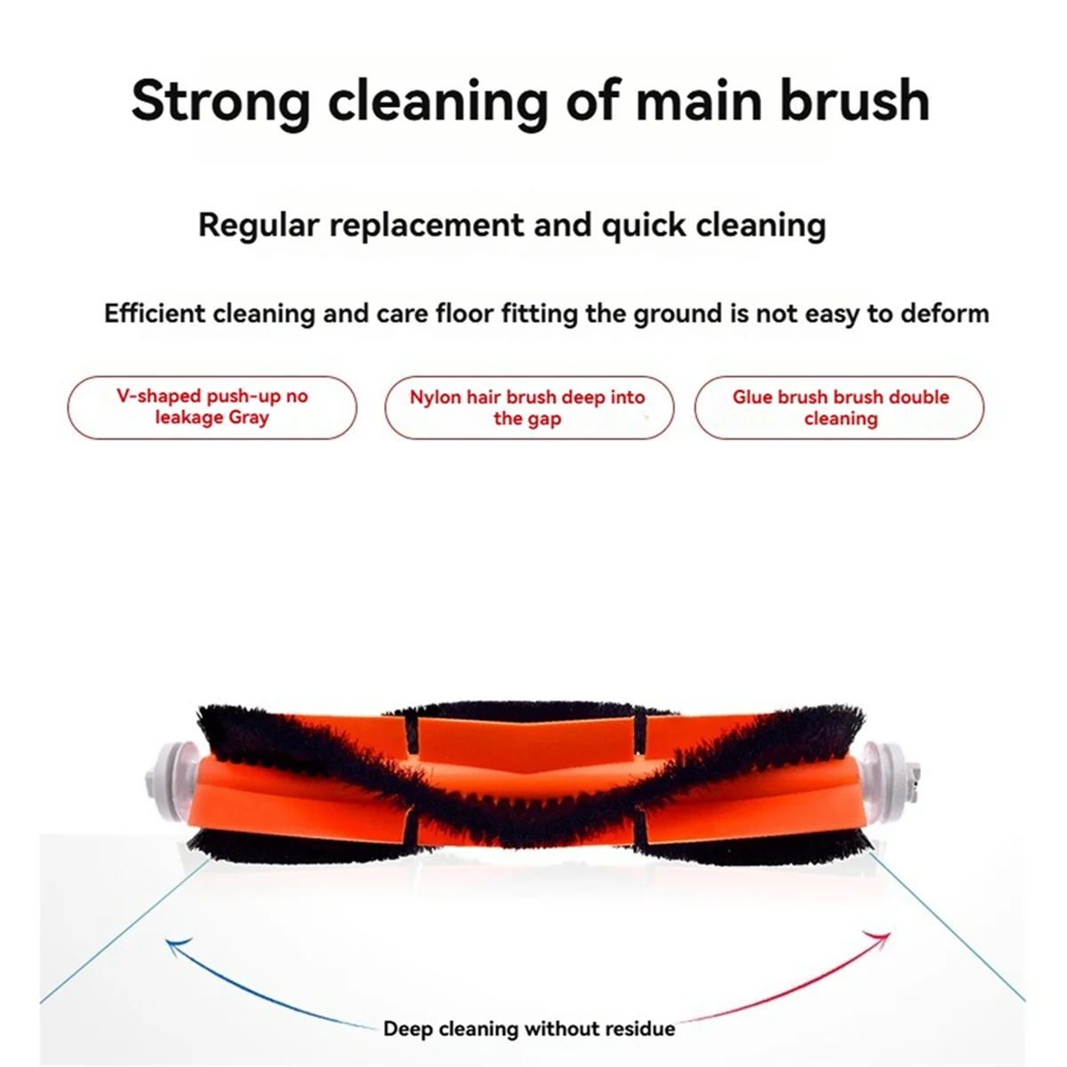A71Z 4PCS Roller Brush for L10s Ultra S10 S10 Pro for Omni 1S B101CN Robot X10+ Vacuum Cleaner Replacement Parts