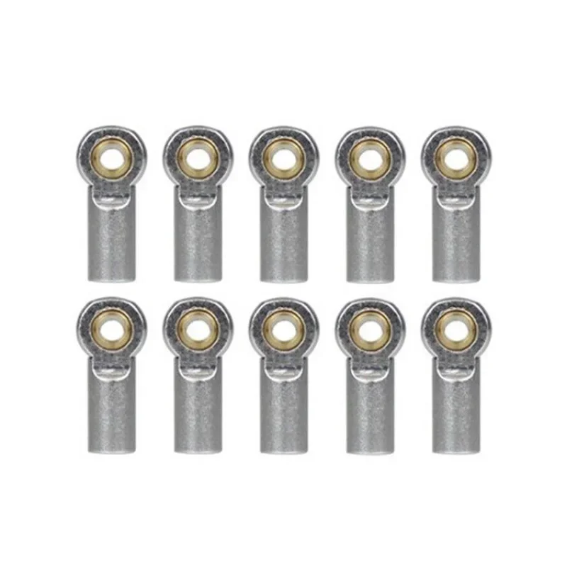 10Pcs Metal M3 Link Tie Rod End Ball Joint for 1/10 RC Car Crawler AXIAL SCX10 D90 D110 Tamiya CC01