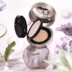 Double Layer Air Cushion Cream Face Powder Lightweight Oil-control Long Lasting Natural Hydrating Facial Makeup Brighten Skin