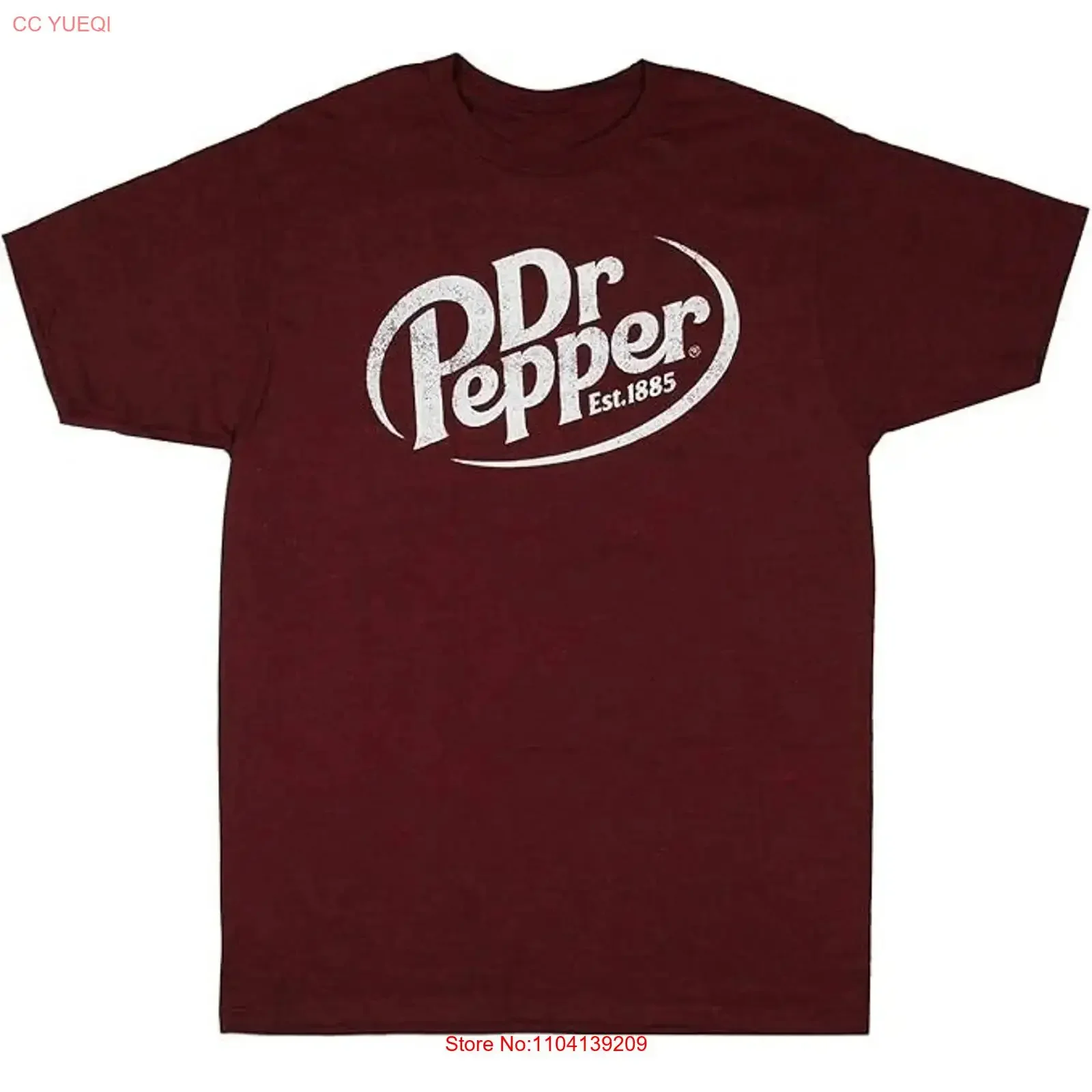 Camiseta de algodón con logotipo vintage de Dr Pepper Distressed Vintage Est 1885, talla completa S 5XL Z170, estilo vintage, lavado, cómodo, informal