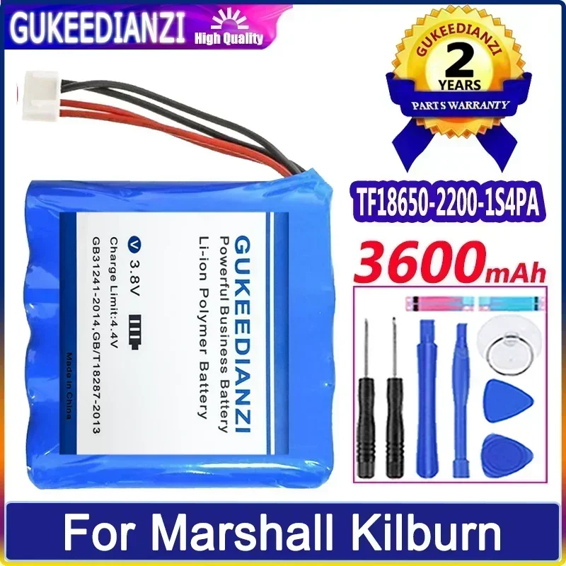 Large Capacity Replacement Batteries  TF18650-2200-1S4PA 3600mAh For Marshall Kilburn Battery