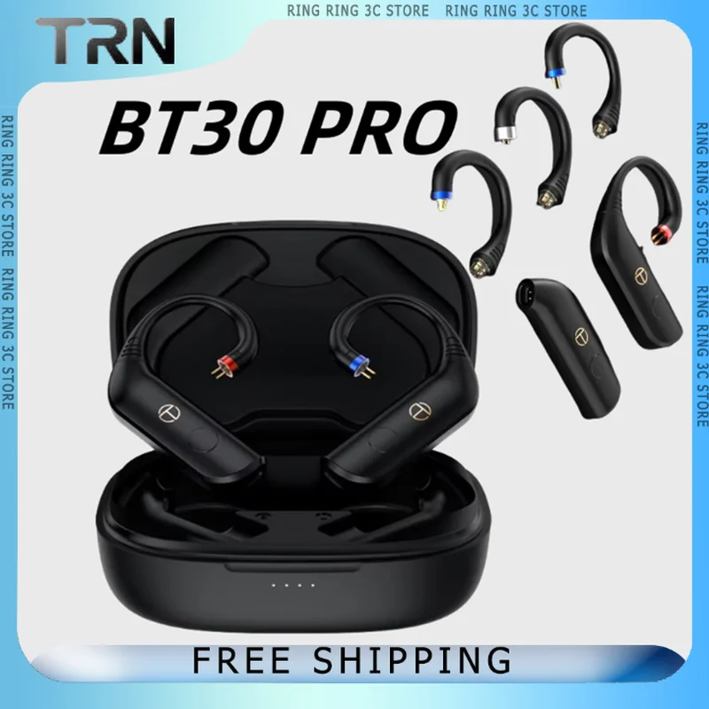 

TRN BT30PRO True Wireless Bluetooth Earphone HIFI Earphones Module Upgrade Cable Replaceable For Conch 0.75 0.78 mmcx 2pinsqdc