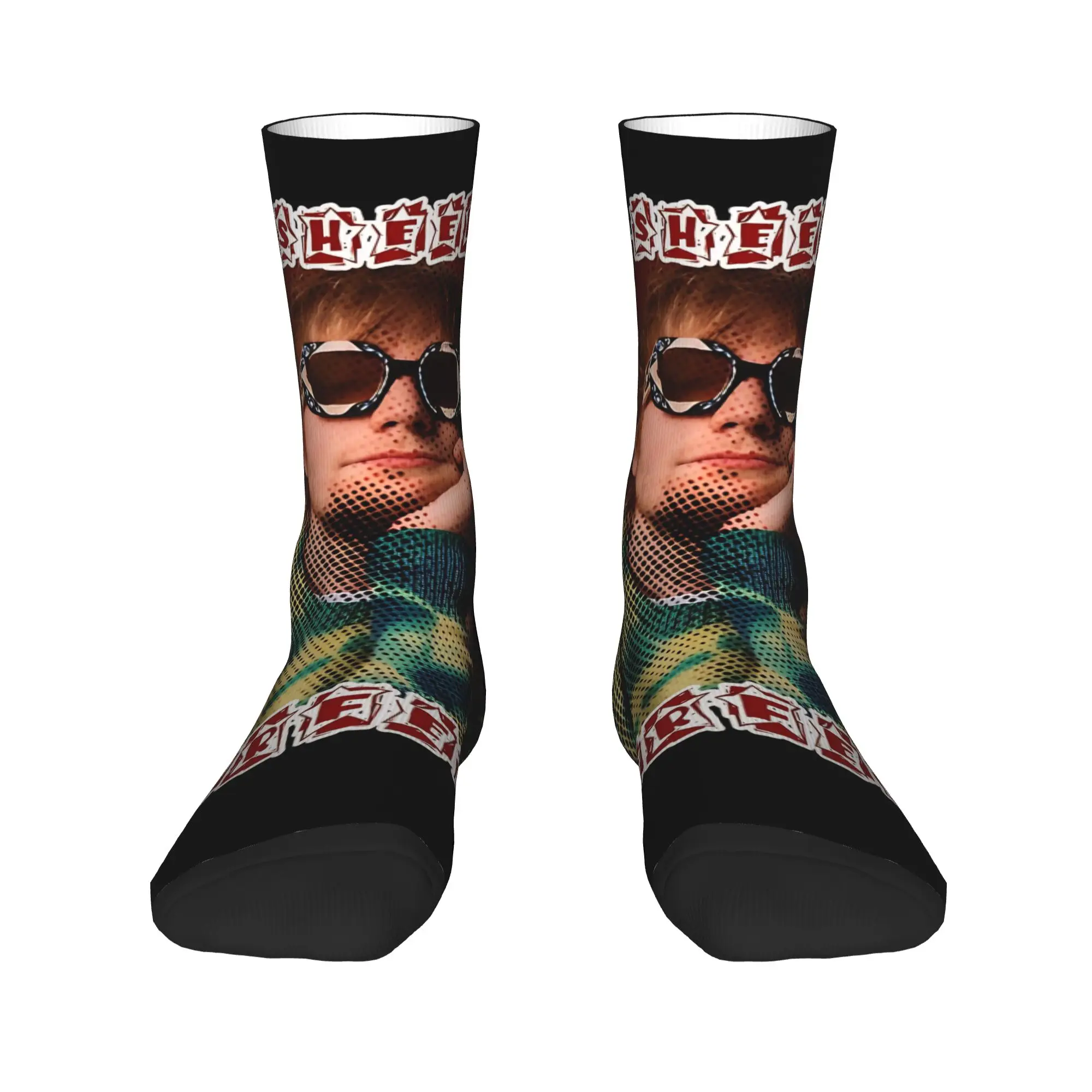 جوارب Ed Sheeran Tour جوارب شتوية عتيقة للزوجين جوارب عالية الجودة مطبوعة جوارب رياضية خارجية مضادة للانزلاق #2