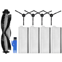 Essential Maintenance Kit for Vactidy For T6 Robot Vacuum Cleaner 4 Side Brushes Roll Brush 4 Filters for Performance