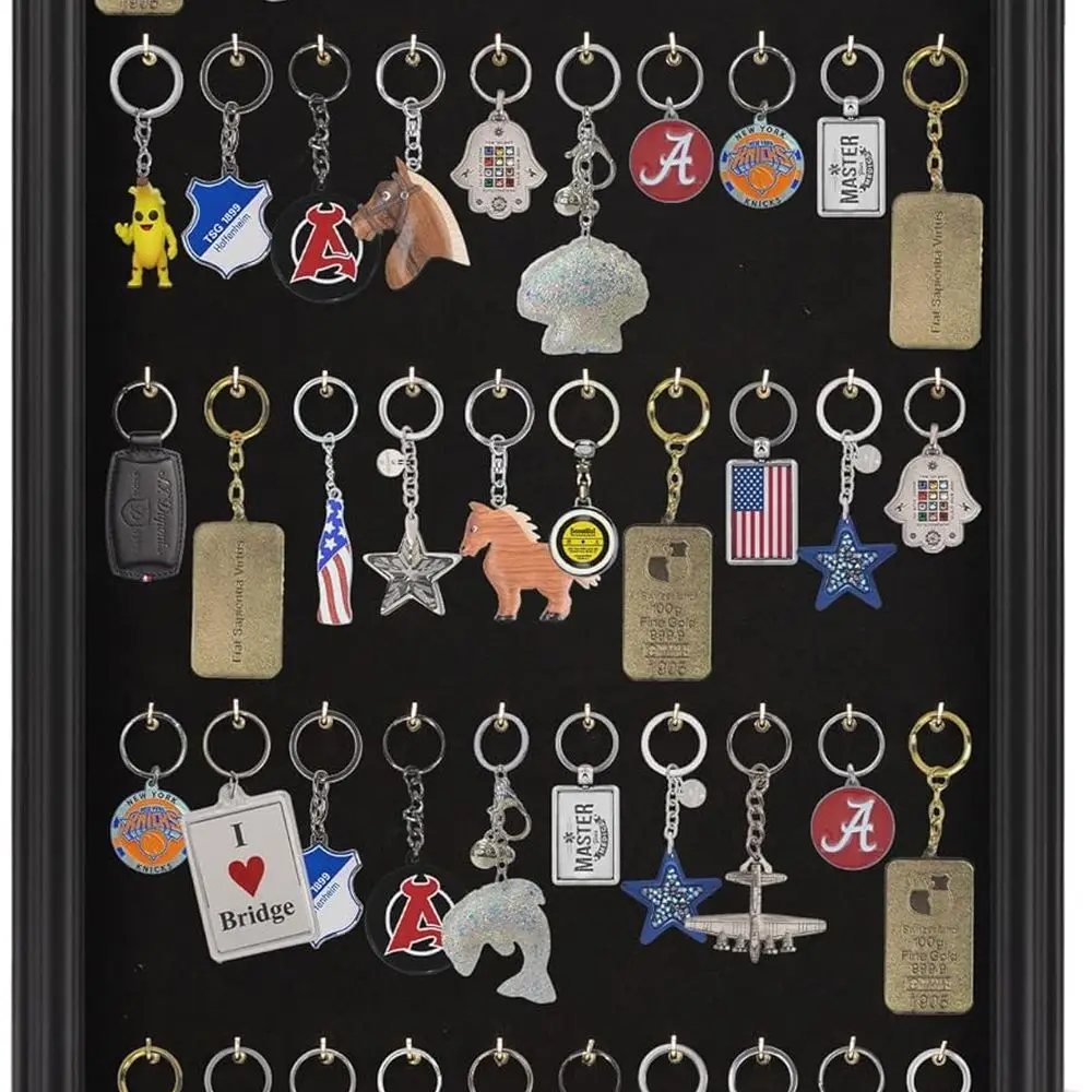 Mahagoni-Schlüsselanhänger und Angelköder-Vitrine für die Küche zu Hause, ideal für Taschenuhren und Sammlungen