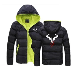 Rafael Nadal Tennis Player 2024 New Men Spring Autumn Six-color Cotton Jacket Casual Hooded Comfortable Solid Color Coat