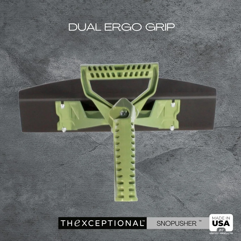 محراث الثلج الصناعي المريح مع مقابض مزدوجة - مثالي لتصفية الممرات والأرصفة