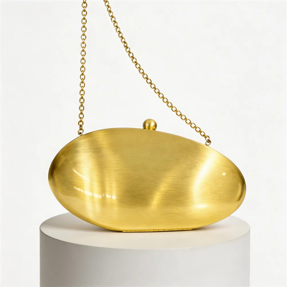 

Gold Metallic Box Clutch Bag Women Evening Wedding Party Cute Purse Bag Handbag Ins Beach Party Female Lady Handbag And Purse