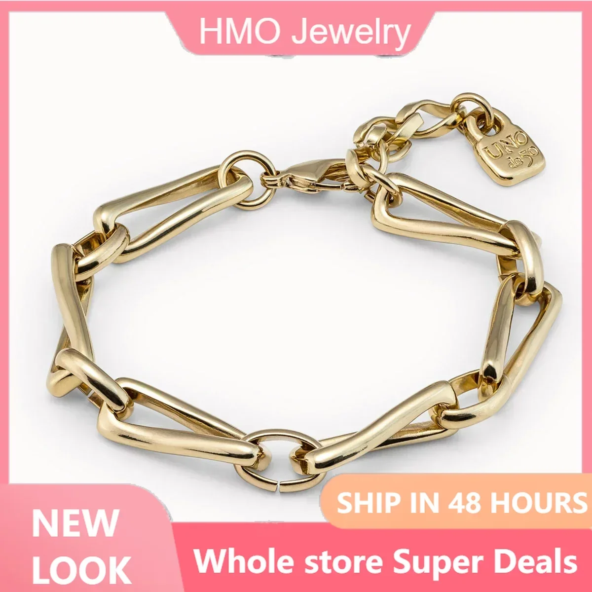 2024 Original Design Spain UNOde50 Jewelry fashion Elegant Simple Bracelet Girlfriend Romantic High Quality Gift Souvenir