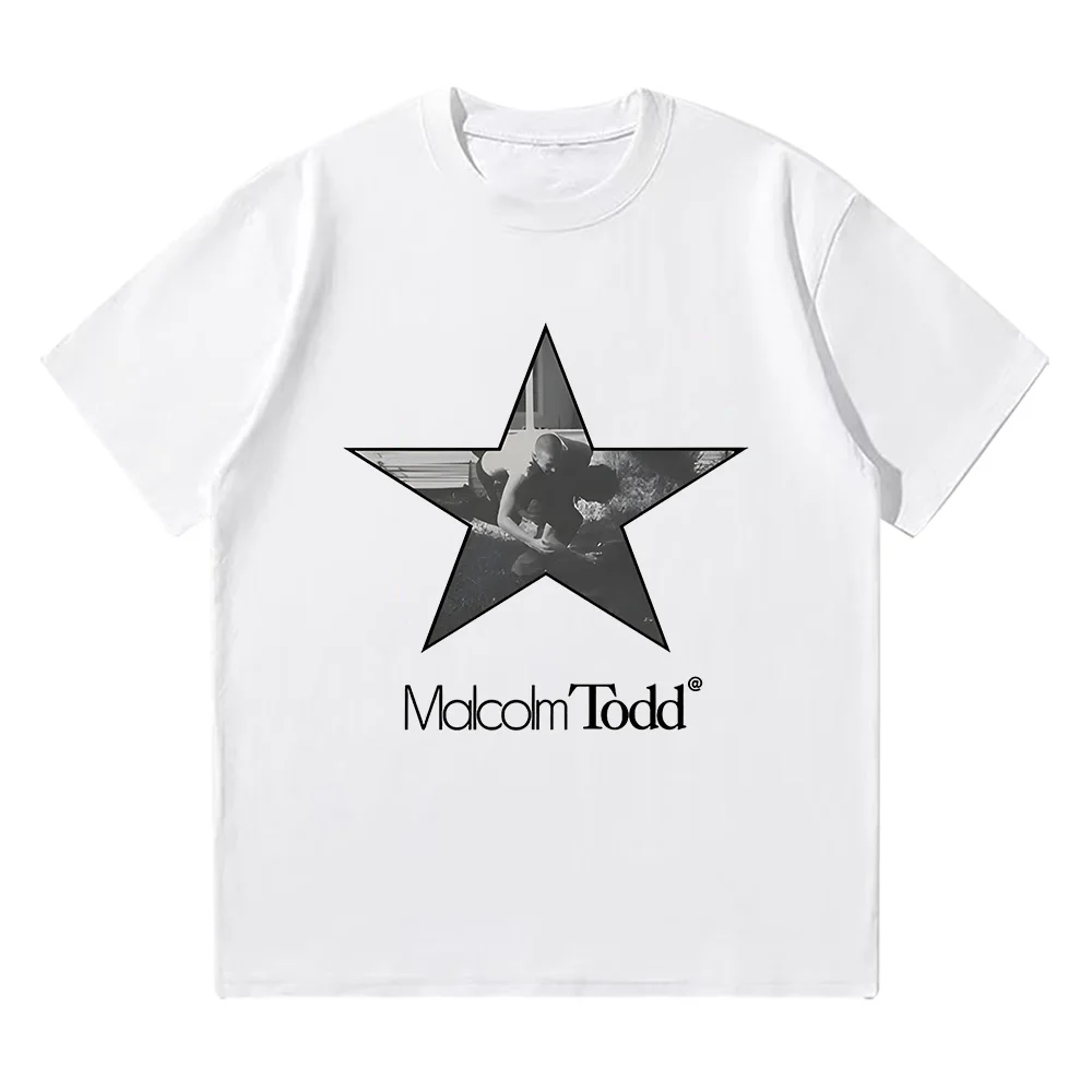 

Malcolm Todd Tee Malcolm Todd Star Logo Graphic T Shirts Cotton Casual Streetwear Tops Women Men Crewneck Short Sleeve T-shirts