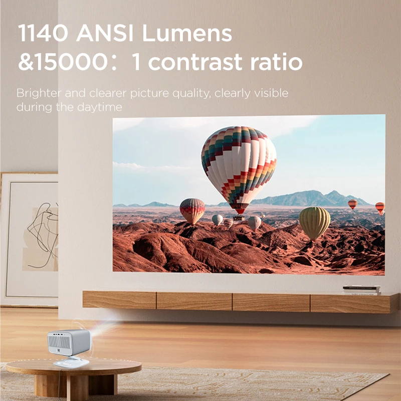 جهاز عرض لينوفو 100P 4K 1920*1080P خارجي عالي الدقة LED فيديو فيلم مسرح منزلي جهاز عرض شعاع محمول PK hy300 Proyector