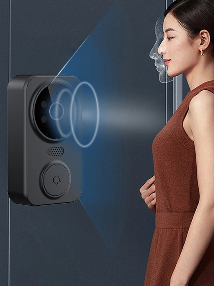 กล้องตาแมวประตู 2.4G WiFi แบตเตอรี่ 800mAh กล้องวิดีโออัจฉริยะสำหรับกริ่งประตู หน้าจอ IPS 4.3 นิ้ว ระบบดิจิตอล ตาแมวประตูอัจฉริยะ พร้อมระบบอินเตอร์คอมสองทาง