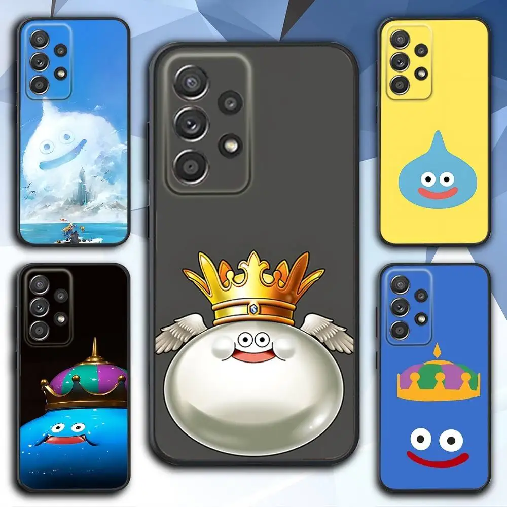 

D-Dragon Slime Q-Quest Phone Case For Samsung S 25,24,23,22,30,21,10,9,Ultra,Plus,Lite,FE,4,5 G Soft Black Case