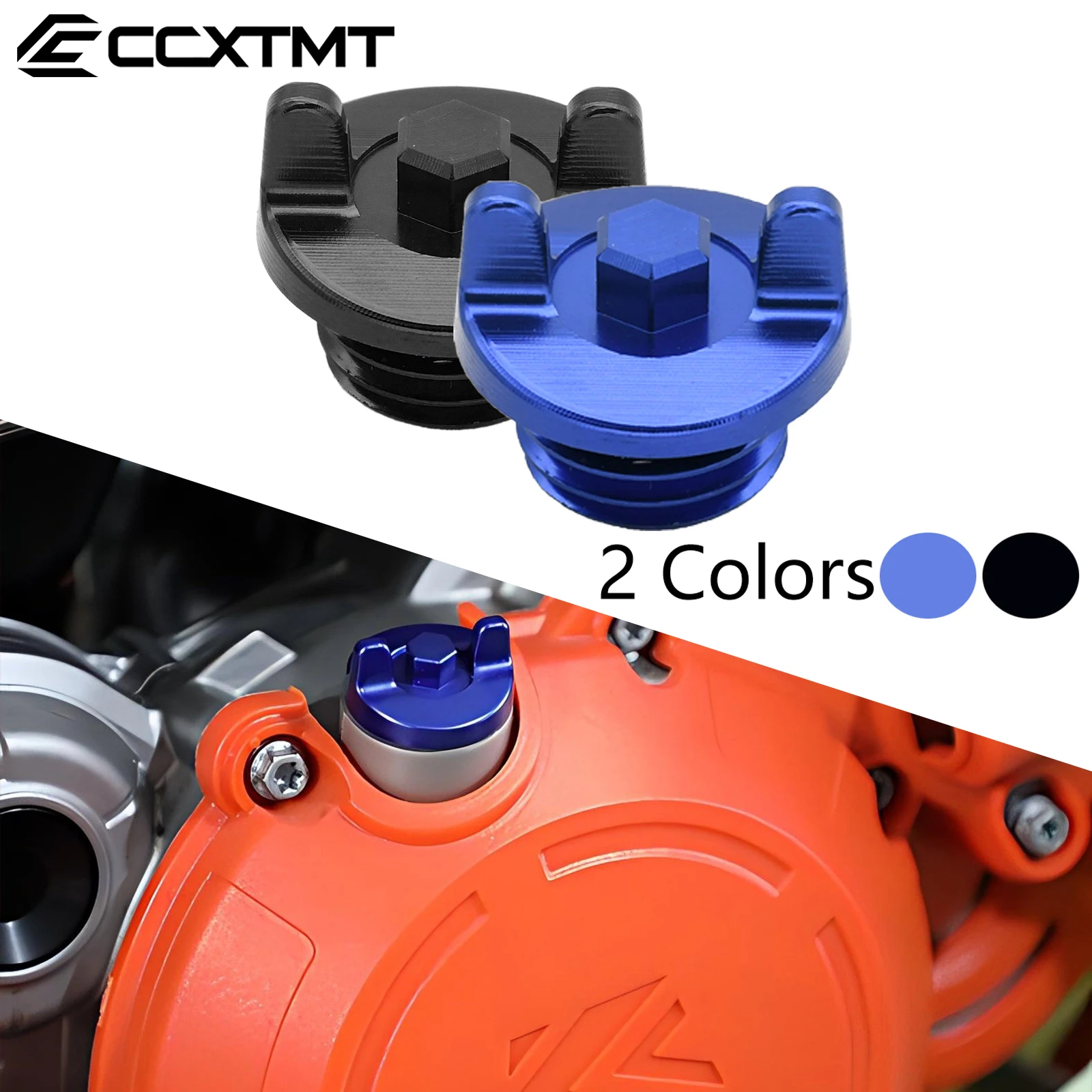 CNC Aluminum Engine Timing Cover Oil Filter Plug Set For Yamaha YZ250F YZ450F YZ250FX WR250F YZ WR 250F 450F 250FX 2010-2018