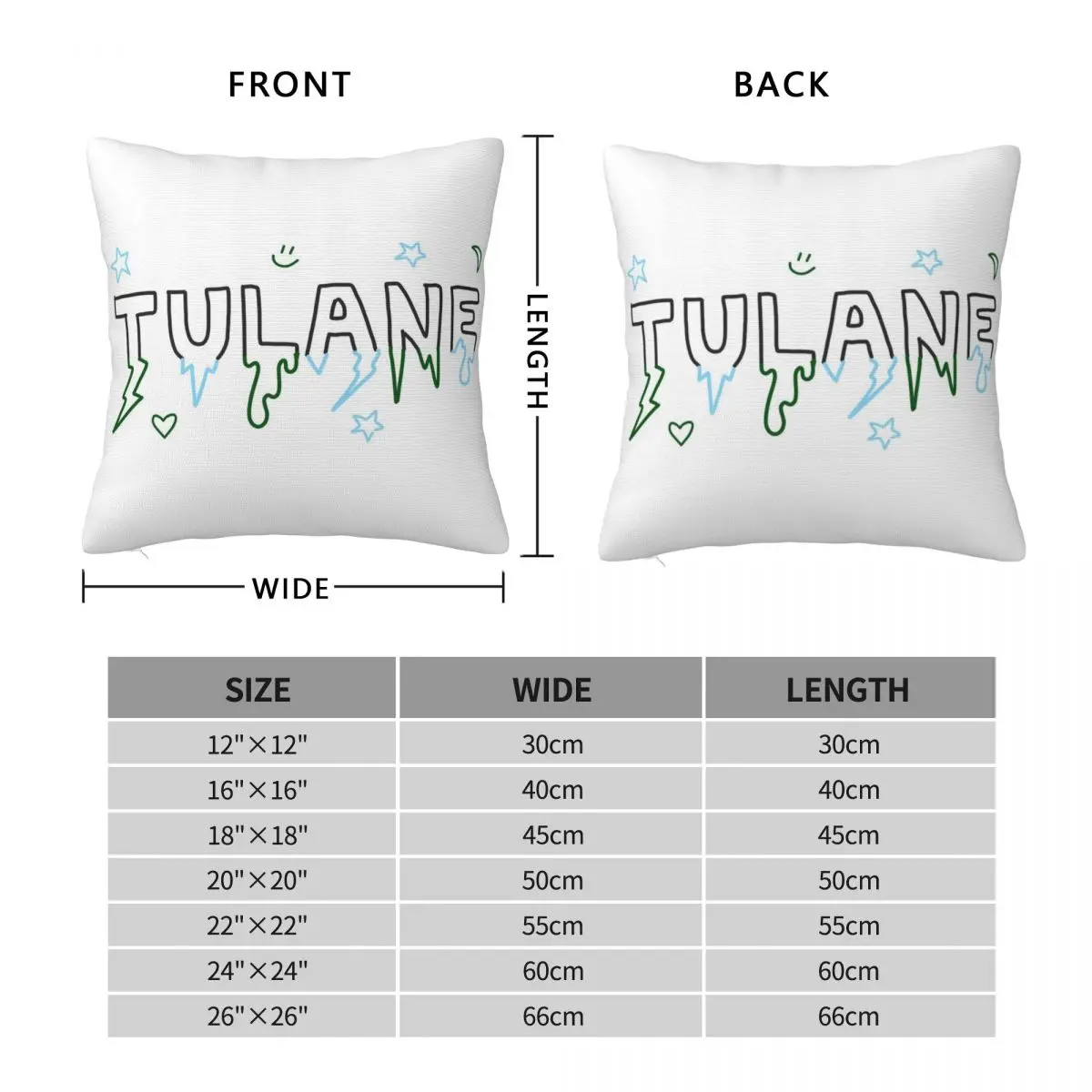 Tulane Bolts N Stars Square Pillowcase Polyester Linen Velvet Pattern Zip Decor Sofa Seater Cushion Cover