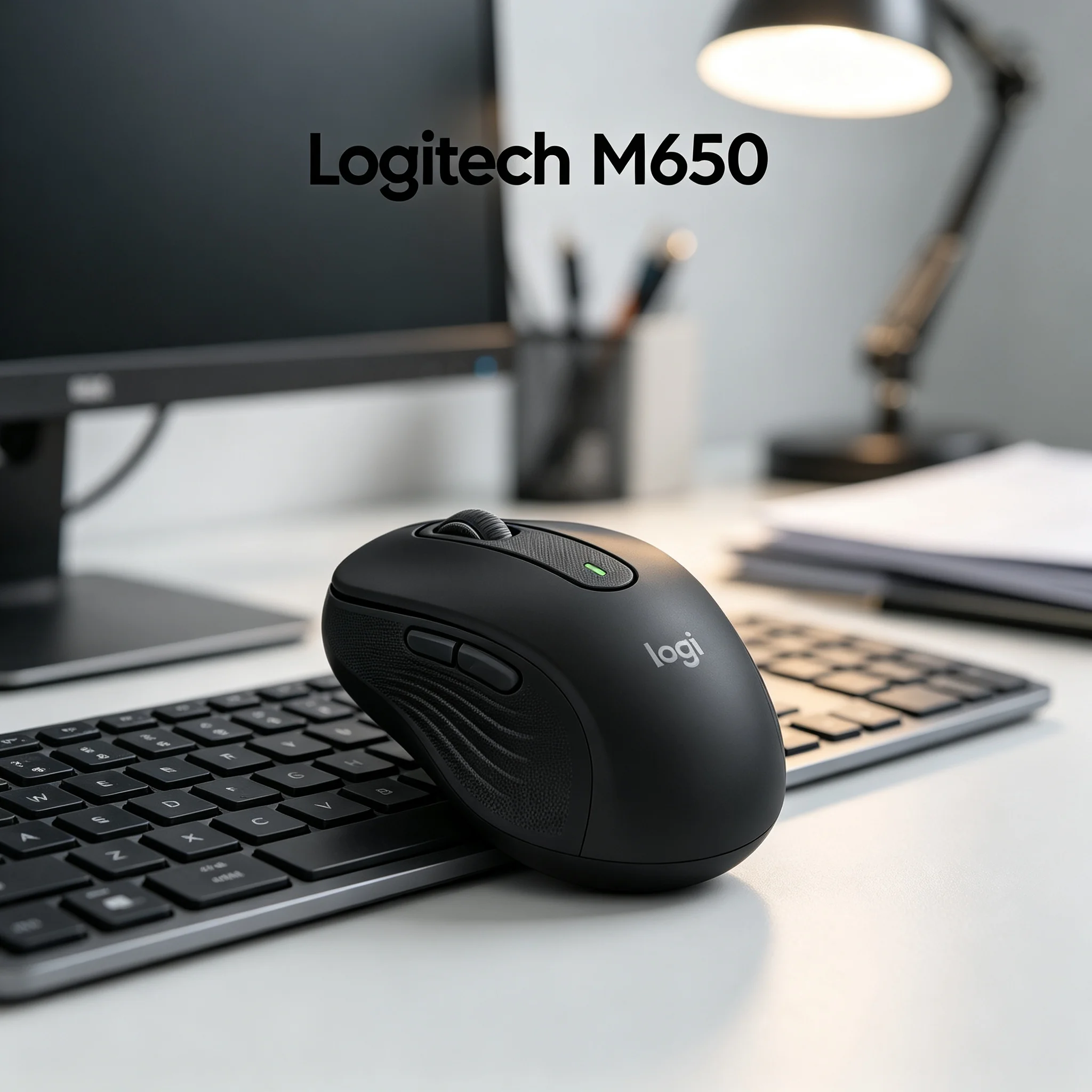 Logitech M650 Signature Dual Mode Wireless Mice Logi Bolt Receiver & Bluetooth Connection 24 Months Battery 4000DPI Tracking Sil