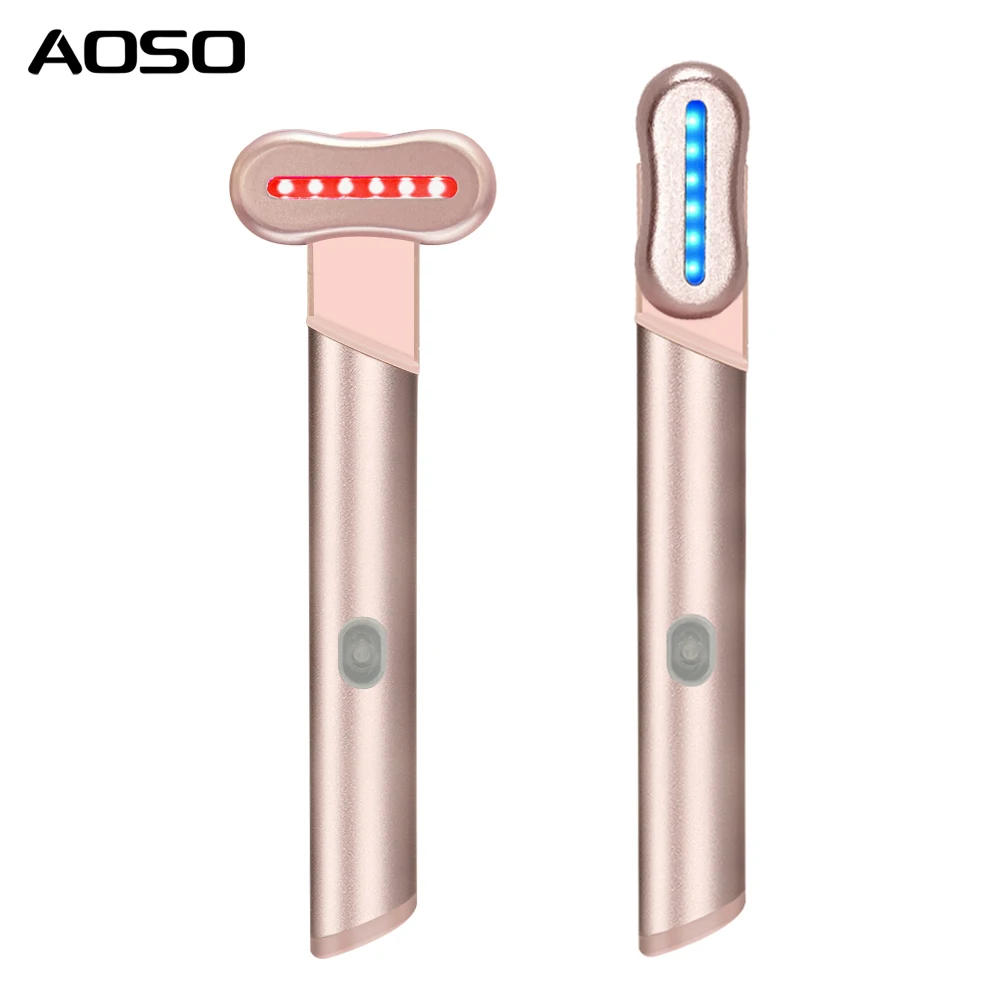 

Устройство для омоложения кожи вокруг глаз, массажер-ручка с подогревом и микротоками EMS, уменьшает темные круги, мешки под глазами и мелкие морщины