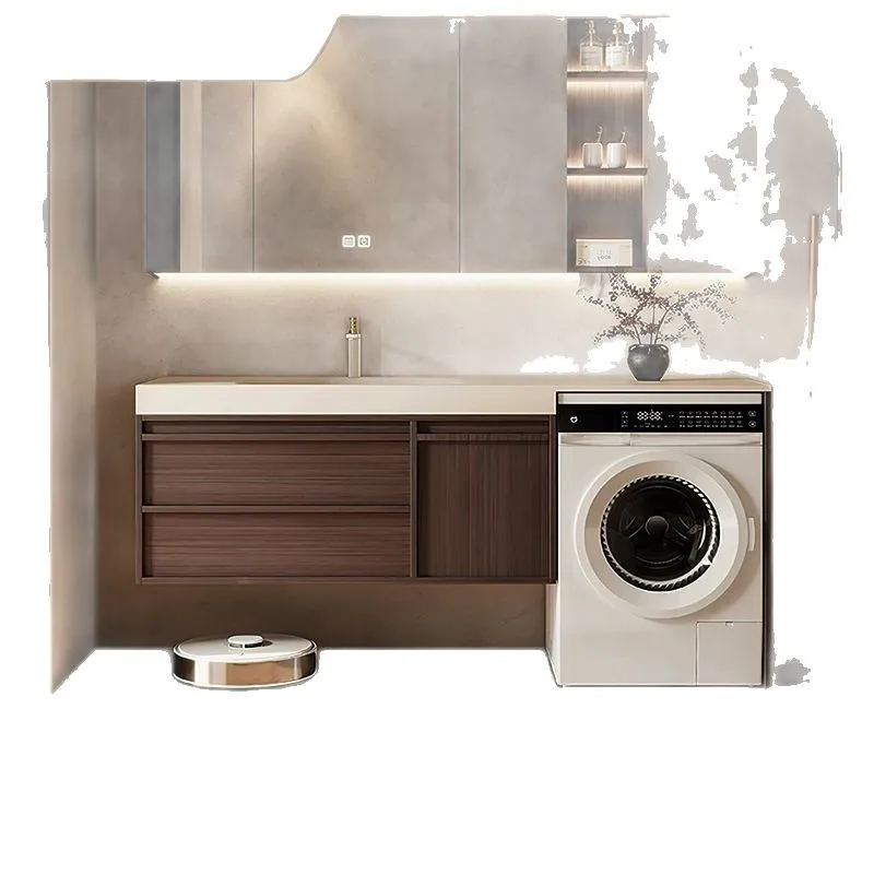 

Medieval style bone line bathroom cabinet basin pure acrylic hot pressing integrated basin
