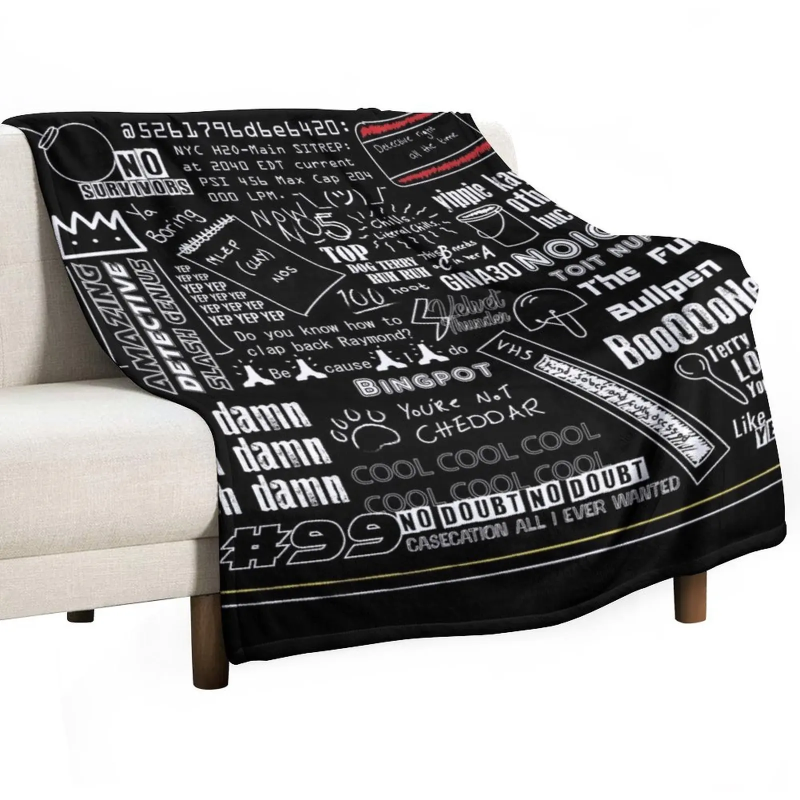 

Brooklyn nine-nine collage Throw Blanket Polar blankets ands Sofas Sofa Throw Blankets