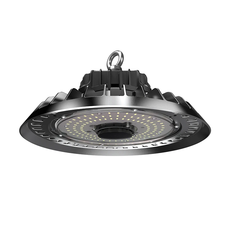 led ufo high bay light luminarias industriais luz de teto pingente de armazem de logistica dlc51 listado 150w 01