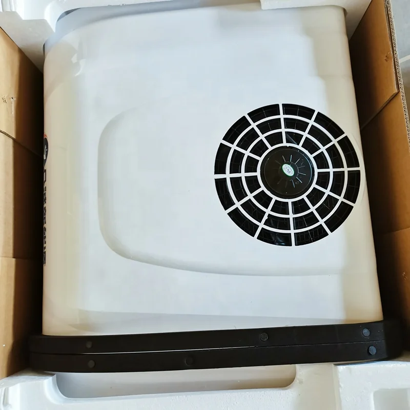 12 فولت 24 فولت تيار مستمر بطارية تعمل بالطاقة بارك برودة وقوف السيارات على السطح مكيف الهواء لشاحنة تخييم قافلة Rv متنقل #3