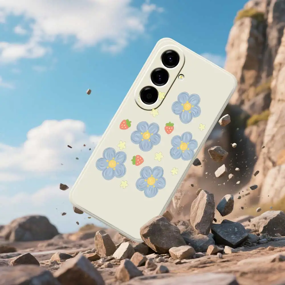 Small Fresh Flower Phone Case For Samsung Galaxy A56 A32 A23 A22 5G A32 A23 4G A55 A54 A53 A52 A51 A35 A34 A31 A25 Soft Cover