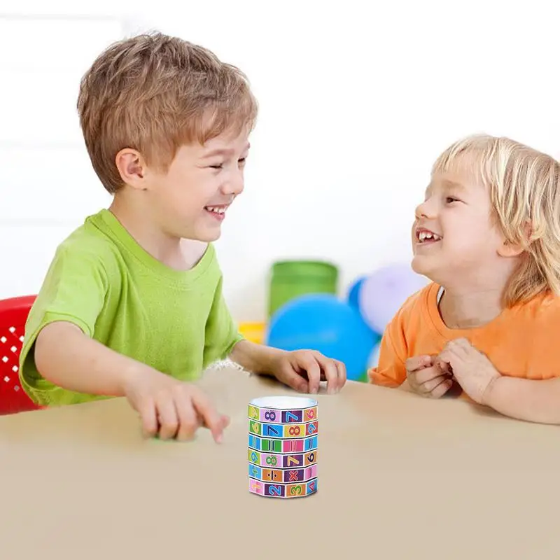 Cube de calcul à colonne de maths détachable, Puzzle Montessori, exercices de multiplication et de division, fournitures de classe, Puzzle Cube pour enfants