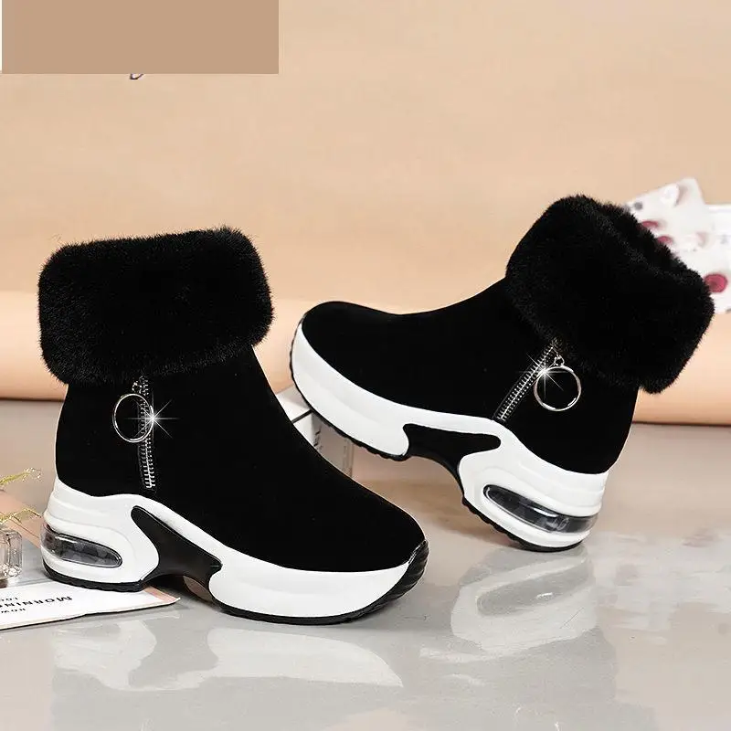 Women\'s Ankle Boots Warm 2022 New Quality Winter Shoes Women\'s Boots High Heels Women\'s Boots Snow Boots Winter Shoes Height