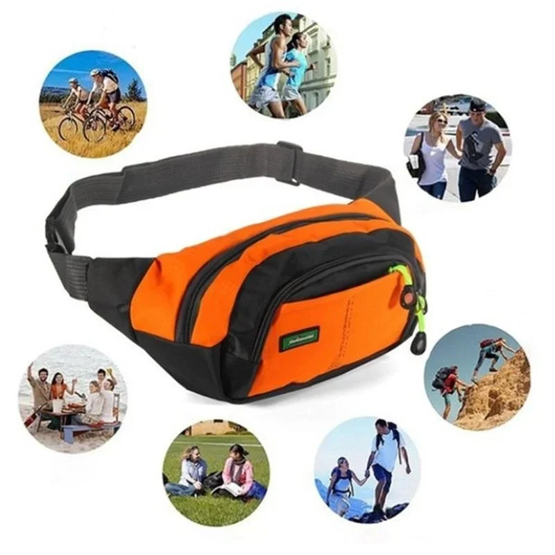 Multifunctional Sport Waist Bag Unisex Waist Packs Outdoor Travel  Cycling Climbing Running Waist Bag With Adjustable Belt Strap