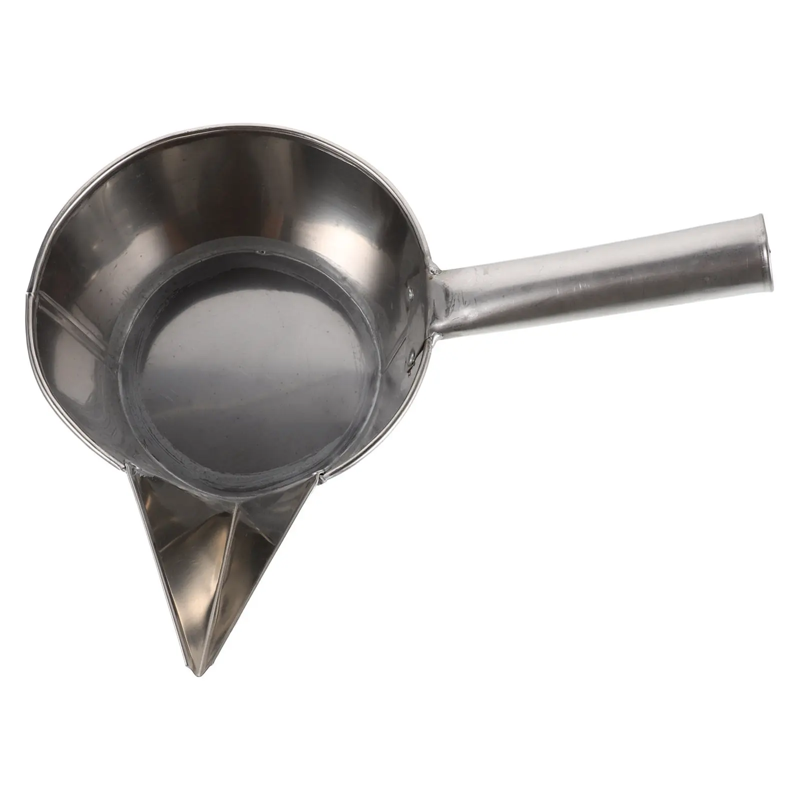 1L Stainless Ladle Ceramic Grouting Tool With Spout Industrial Slurry Scoop Foundry Ladle Small Metal Pouring