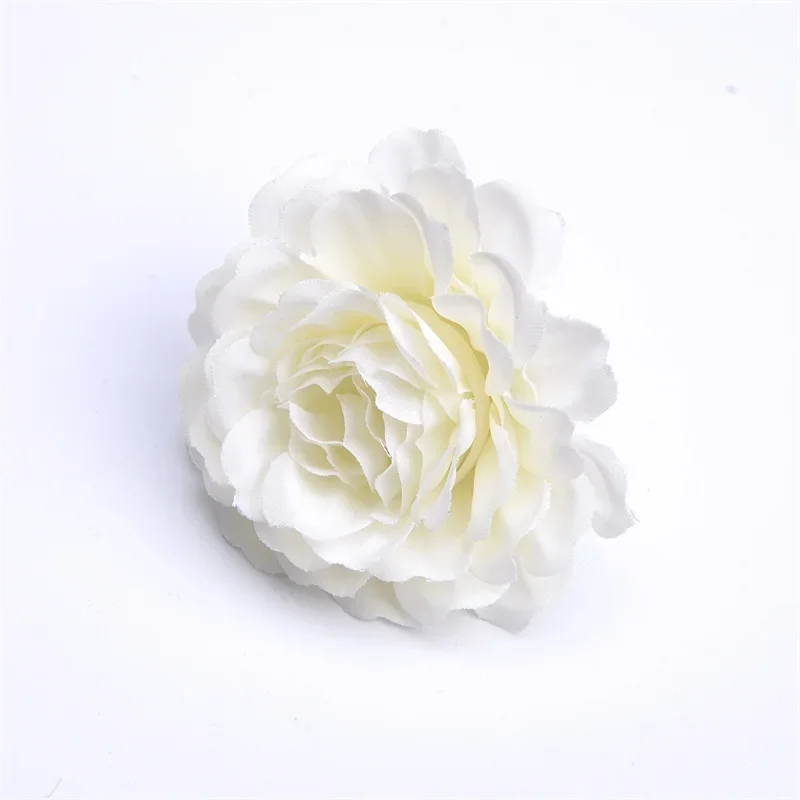 100 pcs artificial flower 6 cm silk rose flower head wedding party home decoration DIY wreath scrapbook gift box craft Leaves