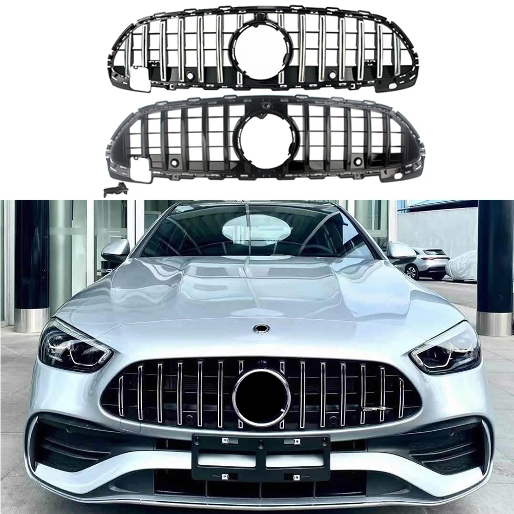 

Front Racing Facelift Grill Upper Bumper Grilles Fit For Mercedes-Benz W206 C-Class 2021+