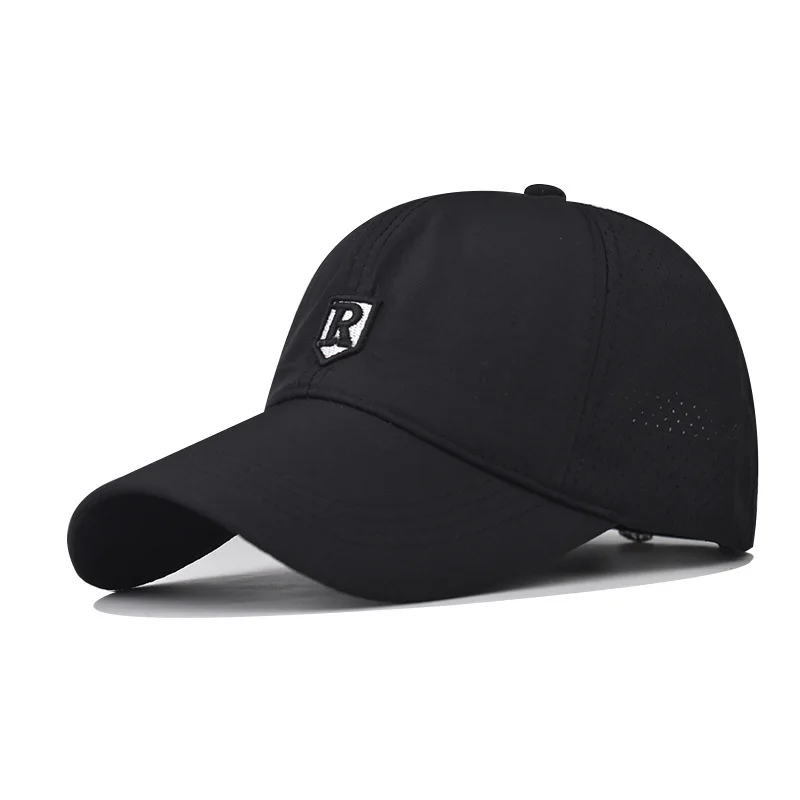 

New R Embroidered Outdoor Sports Baseball Breathable Style Washed Cotton Golf Dad Hat