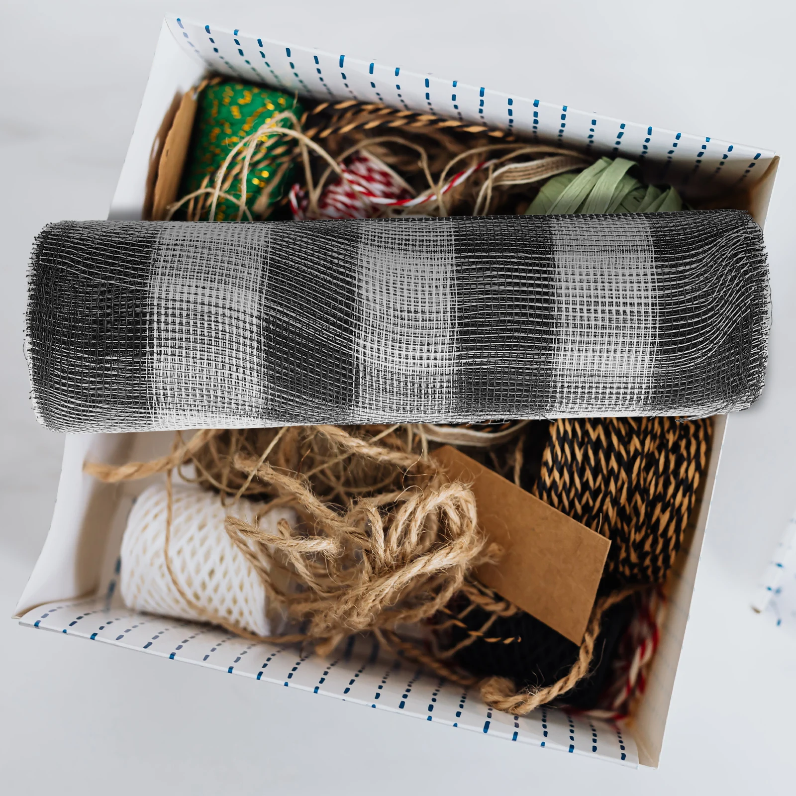 

Fabric Decorative Mesh Ribbon Christmas Decorations Ribbons for Crafting Thick Trim Polyester