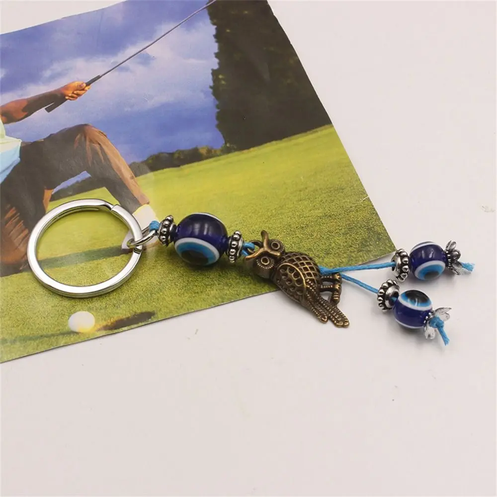 Lucky Eye Fatima Hand Keychain Car Keyring Blue Turkish Evil Eye Key Chain for Women Men Jewelry Gift Keyring Pendant