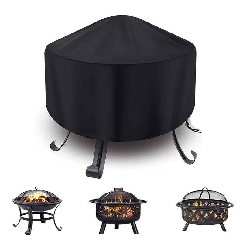 

HOT SALE Fire Pit Cover Round For Fire Pit 22- 34 Inch,Waterproof Outdoor Fire Pit Cover,Full Coverage Patio Round Fire Pit Cove