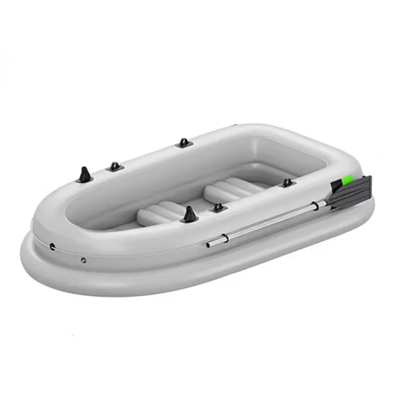 Outdoor Rafting and Fishing Entertainment Inflatable Boat Kayak Foldable Thick PVC Rubber Boat Fishing Boat with Accessories