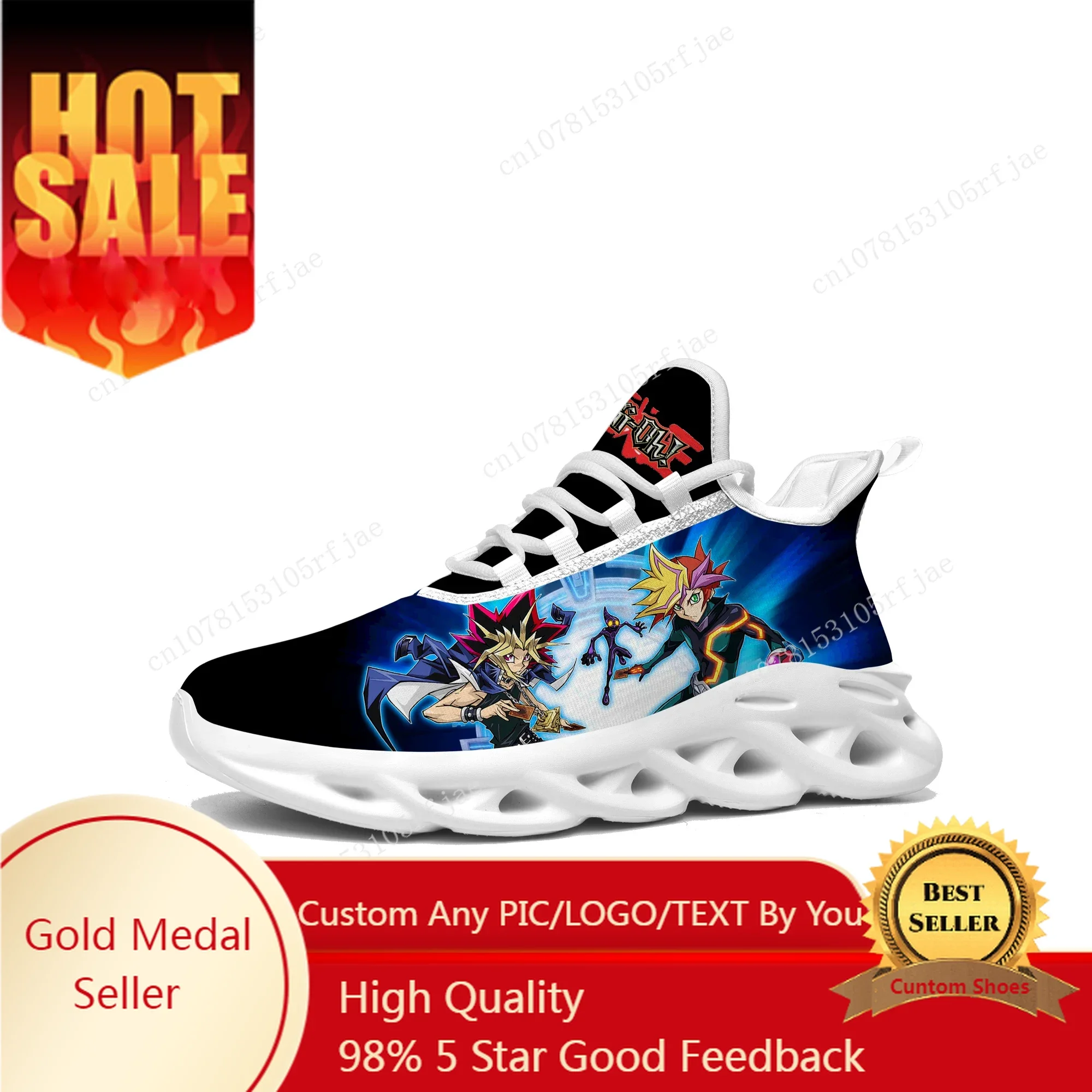 

Yu Gi Oh Sneakers Cartoon Game Mens Womens Teenager Sports Running Shoes Fashion Custom Made Built Lace Up Shoes