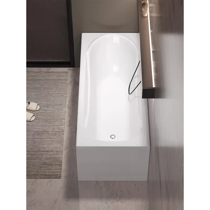 Free installation of bathtub in hotel bathroom, acrylic adult bathtub