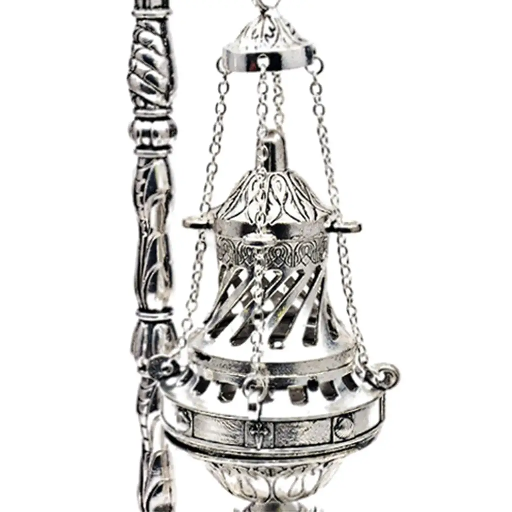 Exquisite Charcoal Incense Burner Art Piece Hanging Censer Thurible Decor