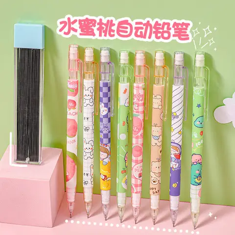 10 pcs/pack 0.5mm Kawaii Animals Cartoon Mechanical Pencil Cute Pencil School Stationery Supplies Gift Cartoon Students Prize