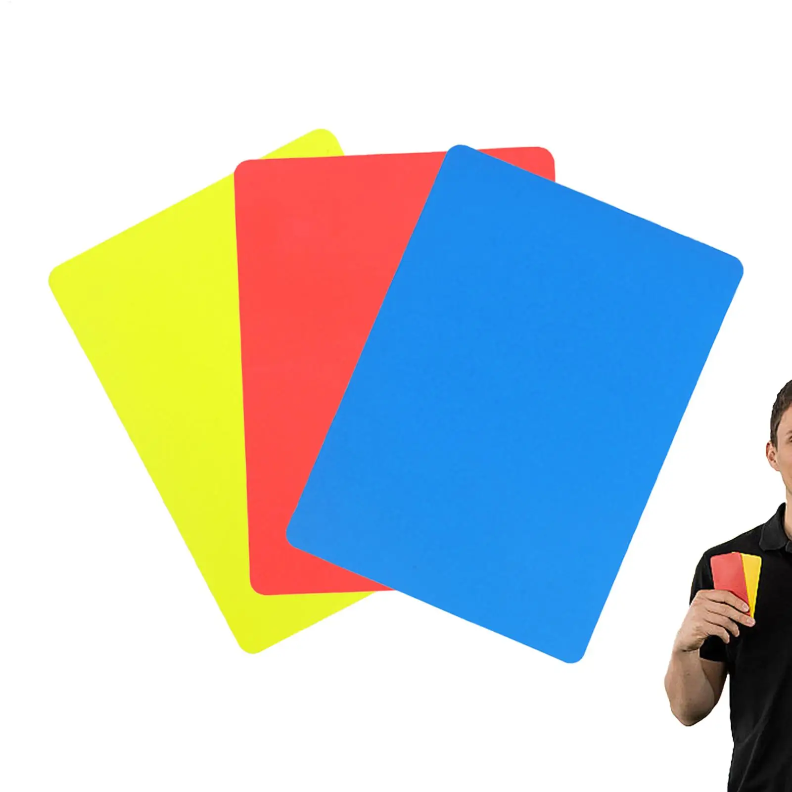 

Professional High-Visibility Judge Tool Football Referee Cards 3-Pieces Basketball Referee Tools For Women Men Soccer Hockey