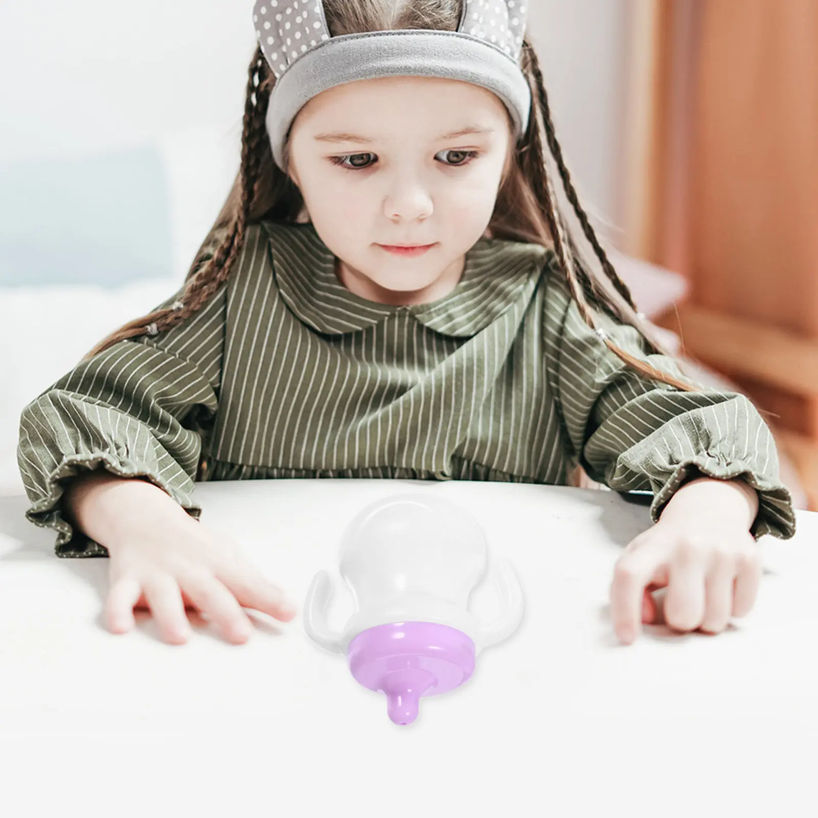 

10Pcs Baby Feeder Bottle Accessories Miniature Nursing Simulated Feeding Set Kids Pretend House Role Play Educational Gift